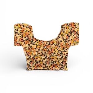 Billabong Floral Off-Shoulder Smocked Top